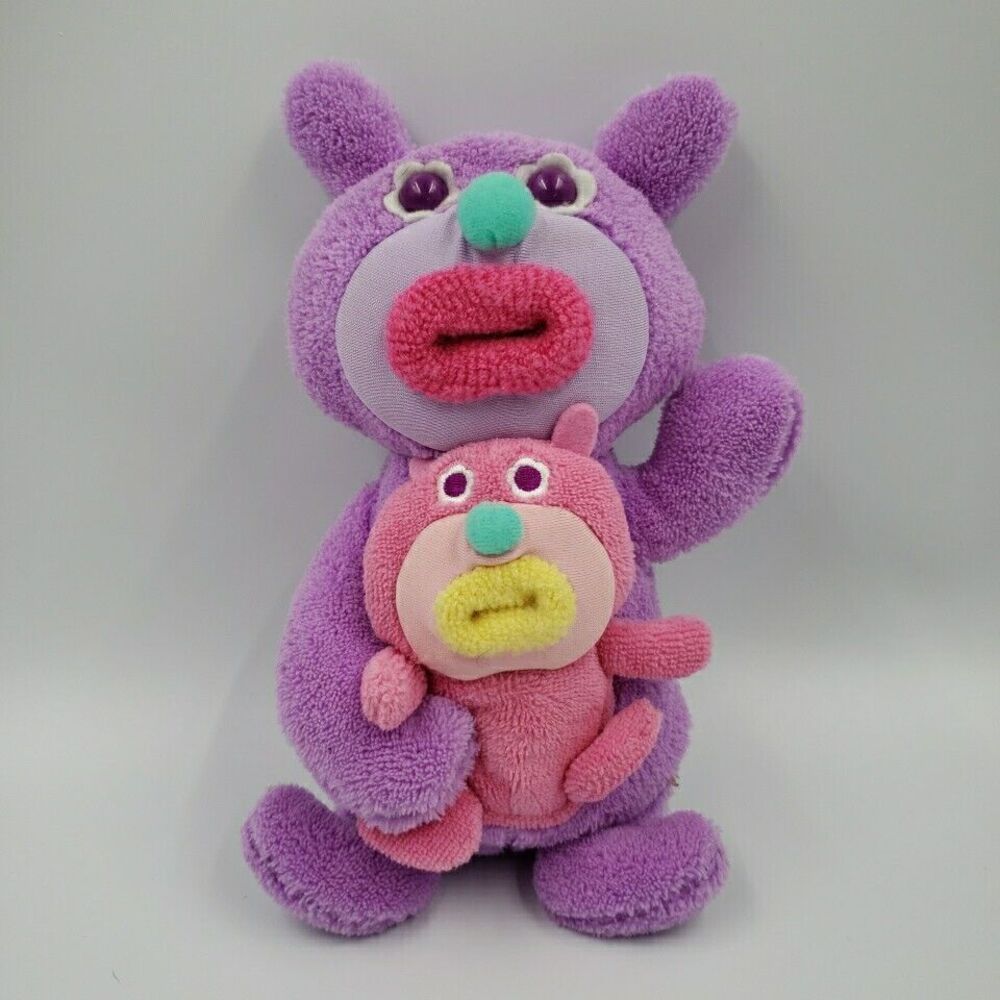 Rare Sing A Ma Jigs Duets Purple Pink Plush Toy Sings Hello Ma Baby Mattel W0249